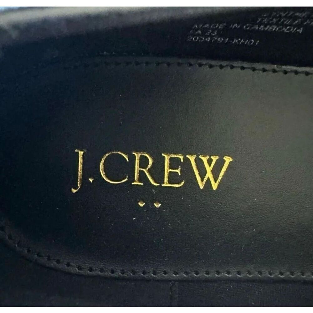 J Crew Black Tweed Ballet Classy Flats Round Toe Bow Women’s Shoes Sz 8.5 - Picture 10 of 13